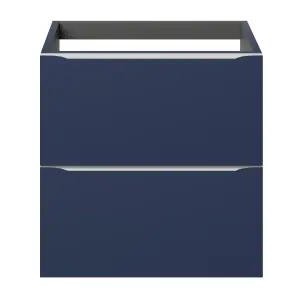 GoodHome Imandra Matt Blue Wall-mounted Bathroom Cabinet (H) 600mm (W) 600mm