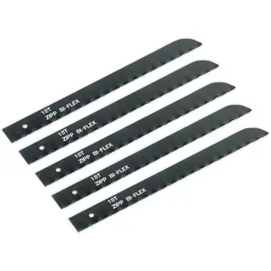 5 PACK - HSS Air Jigsaw Saw Blades - 18 TPI BLACK Reciprocating Multi Material