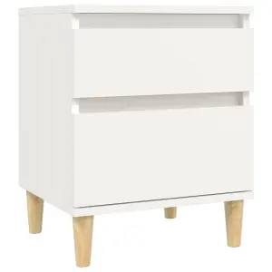 Berkfield Bedside Cabinets 2 pcs White 40x35x50 cm