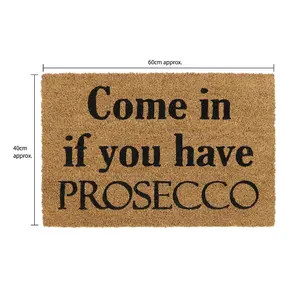 Eco-Friendly Latex Backed Coir Door Mat, Prosecco