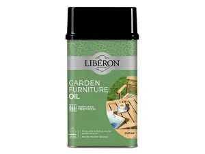 Liberon Clear Garden Furniture Oil 500ml - Premium Protection for Outdoor Wood