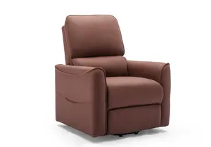 Clifton Electric Fabric Single Motor Rise Recliner Lift Mobility Tilt Chair (Brown)