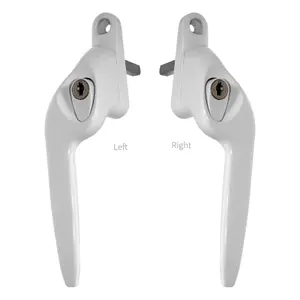 Yale Quartus Cranked Window Handle - White, Left, 30mm