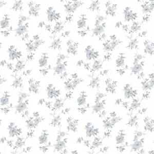 Galerie Pretty Prints Blue Mini Rose Trail Wallpaper Roll