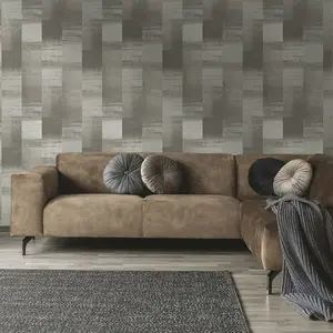 Khalili Wallpaper Aoraki Glass Bead Taupe Grey Holden 99418