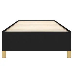 Berkfield Bed Frame Black 90x190 cm 3FT Single Fabric