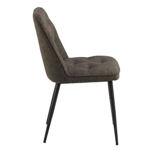 Brooke Dining Chair in Taupe Fabric