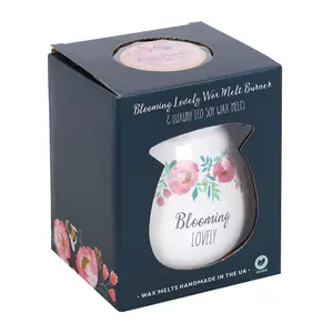 Blooming Lovely Wax Melt Burner Gift Set