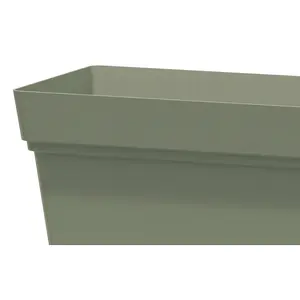 Verve Nurgul Deep lichen green Rectangular Trough (H)38cm (W)38cm