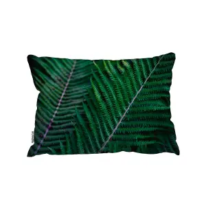 Green Leaves, Abstract Flora Texture (Cushion) / 30cm x 45cm