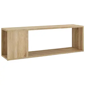 Berkfield TV Cabinet Sonoma Oak 100x24x32 cm Engineered Wood