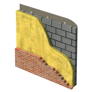 PACK OF 15 Superwall 32 Cavity Wall Batt - 125mm/32.7m2 (Superglass)