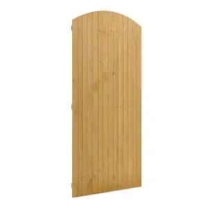 Semi Braced Arch Top Strong Wooden Garden Gate with Latch H 210 cm x W 90 cm