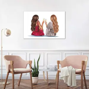 Cheers by Elza Fouche - Print on Canvas No Frame / 66.04cm H x 101.6cm W x 1.91cm D