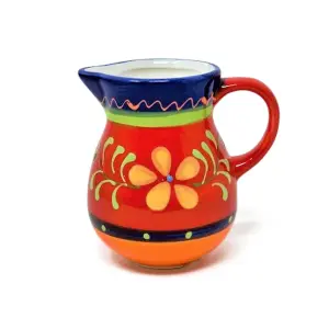 Classic Spanish Hand Painted Pattern Home Decor Mini Pourer Jug (H) 9cm Daisy Chains