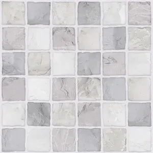 Pave Matt Grey Stone Effect Porcelain Outdoor Tile - Pack of 15, 5.58m² - (L)610x(W)610mm