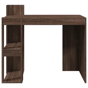 Berkfield Office Desk Brown Oak 103.5x56.5x94 cm Engineered Wood