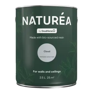 GoodHome Naturéa Cloud Velvet matt Wall paint, 2.5L