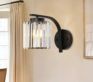 Wall Lights Retro Wall Lamp Bedside Lamp Modern Minimalist Black Sconce