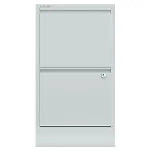 Home Filer 41.3cm Wide 2 -Drawer Solid Wood File Cabinet Grey