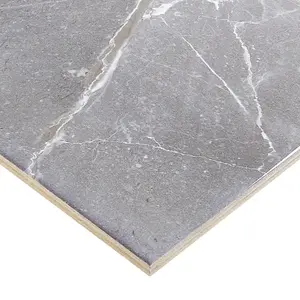 Elegance Grey Marble effect Ceramic Indoor Tile, Pack of 7, (L)600mm (W)200mm