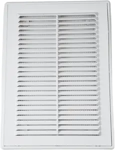 White Air Vent Cover 150x150mm -Interior and Exterior Wall Vents with Insect Grid Fly Net