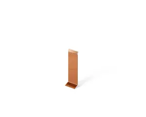 Set of 4  Steel joints for Steel Skirting Boards - Copper Polished