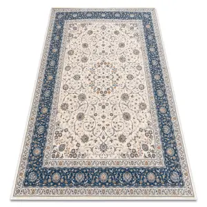 Carpet Wool NAIN Ornament, frame 7179/51613 beige / blue 200x300 cm