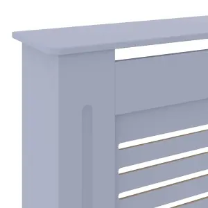 Berkfield MDF Radiator Cover Grey 205 cm