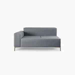 Emelda Grace Cloud Sofa Right Arm - Dark Grey