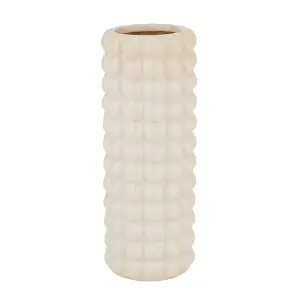 Seville Collection Bubble Vase - Ceramic - L12 x W12 x H32 cm - Cream