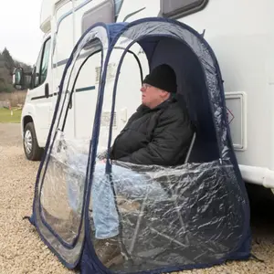 Personal Pop-up Weather Shelter Pod / Spectator Tent / Fishing Shelter - White XL