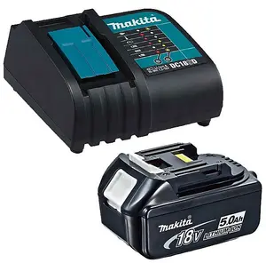 Genuine Makita 18V 5.0Ah LXT Lithium Battery BL1850 + DC18SD 240v Charger