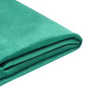 Fabric EU Double Size Bed Dark Green FITOU