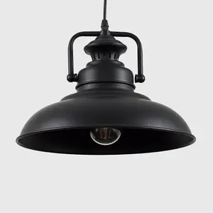 Edmonton 1 - Light Pendant Black / No Bulb