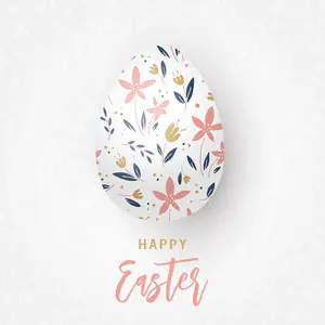 Easter Card by Darijashka - Wrapped Canvas Print 91cm H x 91cm W