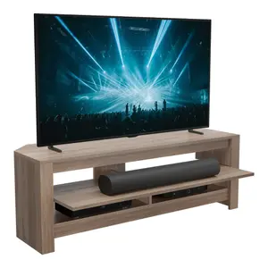 AVF Calibre Sound 1.2m TV Stand with Sliding Shelf, for TVs up to 60" - Rustic Sawn Oak