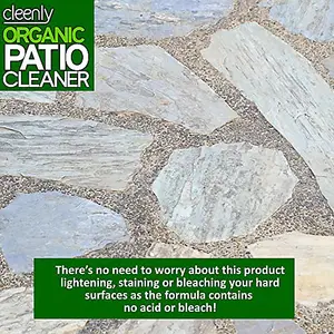 Cleenly Organic Patio Cleaner - For Patios, Driveways, Paths & More - Contains no Bleach or Harsh Chemicals 10L