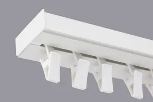 Single Curtain Ceiling Rail Track PCV 400 cm (L) CLIPS