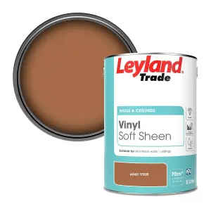 Leyland Trade Vinyl Soft Sheen Walls & Ceilings Emulsion Paint (4040-Y50R) - 5L