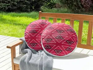 Set of 2 Outdoor Cushions MEZZANO Pink