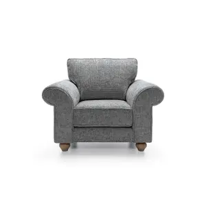 Ingrid Collection Armchair in Steel Grey