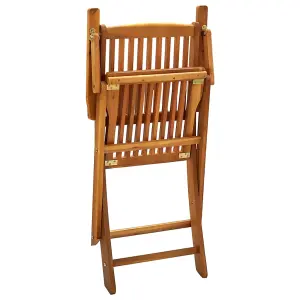 Berkfield Folding Outdoor Chairs 4 pcs Solid Acacia Wood