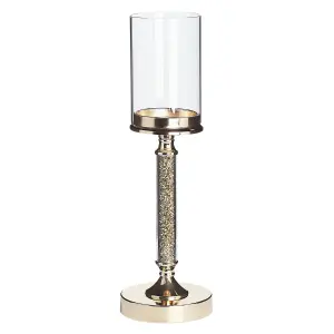 Candle Holder ABBEVILLE Glass Gold