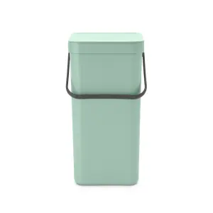 Brabantia Sort & Go Standard Jade green Plastic Bin - 16L Freestanding