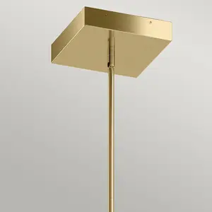 Luminosa Kichler Ciri Integrated LED Pendant Ceiling Light White with Champagne Gold, 3000K