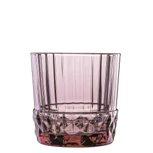 Bormioli Rocco - America '20s Water Glasses - 370ml - Lilac Rose - Pack of 6