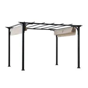 Sunjoy Pergola GIONA - 363cm x 277cm Steel With Adjust Shade