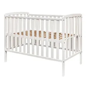 Sydney Cot with Mattress White