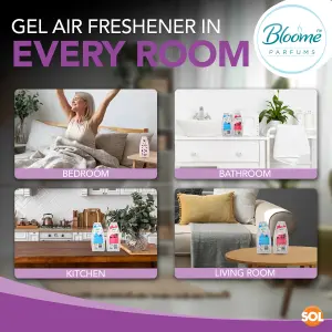 24pk Gel Air Fresheners for Home Pacific Surf & Fresh Berries, Room Fresheners for Home Odour Eliminator, Bathroom Air Freshener